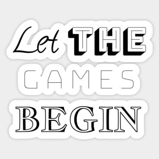 AJR Let the games begin Sticker